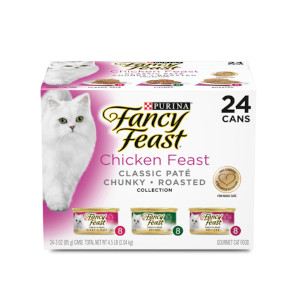 Fancy Feast Assorted Wet Cat Food Variety Pack 24 Cans