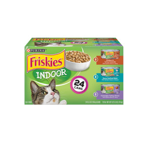 Friskies Assorted Wet Cat Food Variety Pack 24 Cans